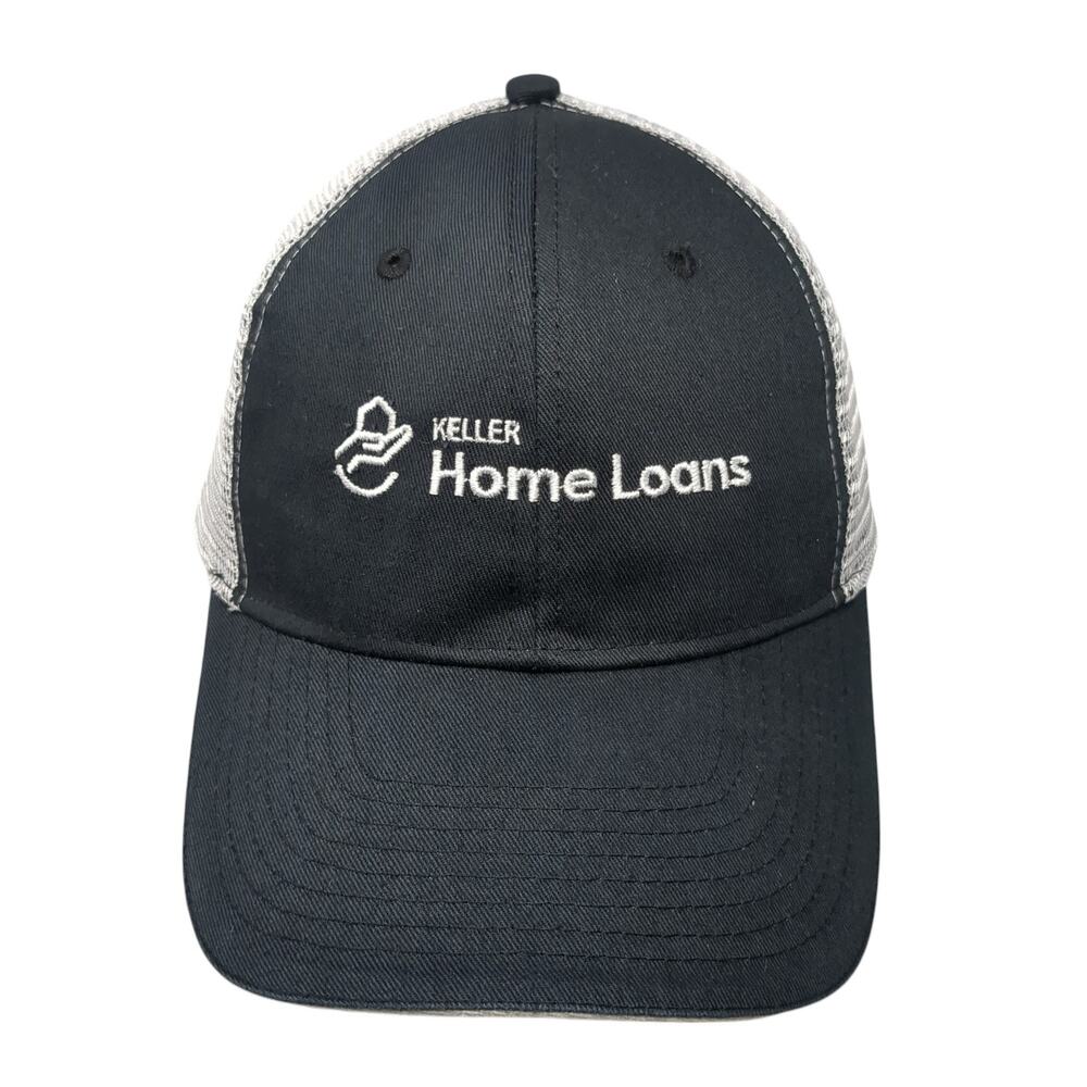 Keller Home Loans Trucker Hat Black One Size Adjustable Mesh Back Image.N